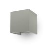 LED-Wandleuchte 11 W, 1360 lm, quadratisch, grau