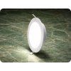 LED-Einbaupaneel mit Netzteil, 12W, 1320lm, CCT, Backlit, rund