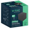 LED-Solarwandleuchte mit PIR-Sensor, 9W, 800lm, CCT, IP65, schwarz