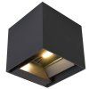 LED-Solarwandleuchte mit PIR-Sensor, 9 W, 800 lm, CCT, IP65, schwarz