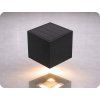 LED-Solarwandleuchte mit PIR-Sensor, 9 W, 800 lm, CCT, IP65, schwarz
