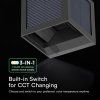 LED-Solarwandleuchte mit PIR-Sensor, 2,25 W, 900 lm, CCT, IP65
