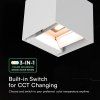 LED-Solarwandleuchte mit PIR-Sensor, 9W, 800lm, CCT, weiß, 1+1 gratis!