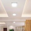 Einbau-LED-Panel mit Netzteil, 12W, 1320lm, Farbwechsel 3000K/4000K/6500K, quadratisch