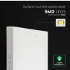 Einbau-LED-Panel mit Netzteil, 12W, 1320lm, Farbwechsel 3000K/4000K/6500K, quadratisch