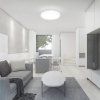 LED-Leuchte mit Mikrowelle und Lichtsensor, 36 W, 3820 lm, rund, weißer Rahmen