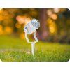 Garten-Steckleuchte für GU10, Aluminium, weiß