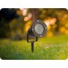 Garten-Steckleuchte für GU10, Aluminium, schwarz