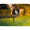 Garten-Steckleuchte für GU10, Aluminium, schwarz