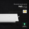 Einbau-LED-Panel mit Netzteil, 24 W, 2640 lm, CCT, Backlit, quadratisch