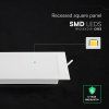 Einbau-LED-Panel mit Netzteil, 18 W, 1980 lm, CCT, Backlit, quadratisch