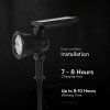 LED-Solar-Steckleuchte, 2 W, 180 lm, 50°, schwarz