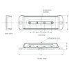 LED-Warnleuchte 4-LED, blau, 12-24V/2-PACK! [LW0034]