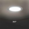 LED-Einbauleuchte mit Netzteil, 18 W, 1850 lm, Backlit, rund, SAMSUNG-Chip