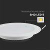 LED-Einbauleuchte mit Netzteil, 18 W, 1850 lm, Backlit, rund, SAMSUNG-Chip
