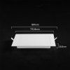 LED-Einbaupaneel mit Netzteil, 12W, 1320lm, Backlit, quadratisch