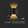 LED-Wandleuchte 5W, 465lm, UP&DOWN, IP65, schwarz