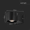 LED-Wandleuchte 5 W, 465 lm, UP&DOWN, IP65, schwarz
