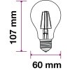 5648 1 led gluhbirne samsung chip filament 4w e27 a60 bernstein abdeckung 2200k