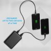 9995 3 5000mah power bank mit led licht display eingebaut kabel schwarz