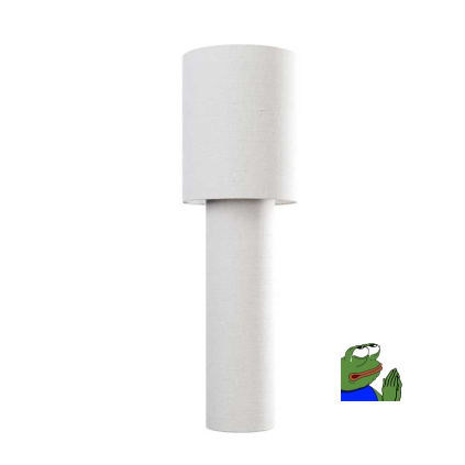 Diesel Pipe large, bílá designová lampa z textilu se stmívačem, 2x25W E27, výška 189cm