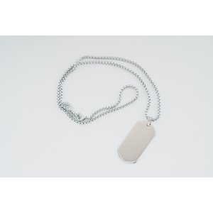 Pánský náhradelník s textem Stamp - stříbrný (ZVOLTE VZHLED PÍSMA: Freestyle, ZVOLTE MOTIV GRAVÍROVÁNÍ: JMÉNA SE SRDCEM)