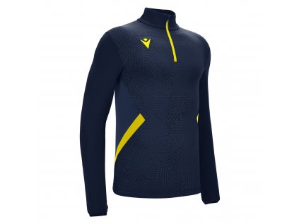 FRASER 1/4 ZIP TOP NAV/YEL (Barva NEON SKY/GUN METAL, Počet kusů v balení 1, Velikost XXS)