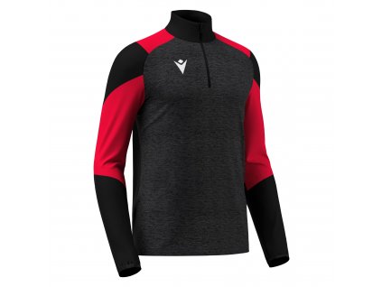 IZEL 1/4 ZIP TOP (Barva RED/WHITE, Velikost 3XL)