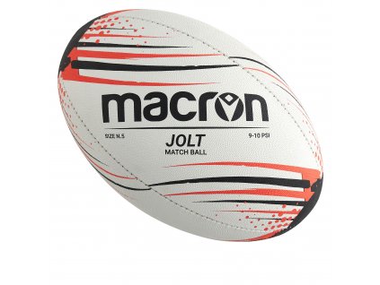 JOLT RUGBY BALL N.5 (Barva BLACK/NEON CORAL, Velikost 5)