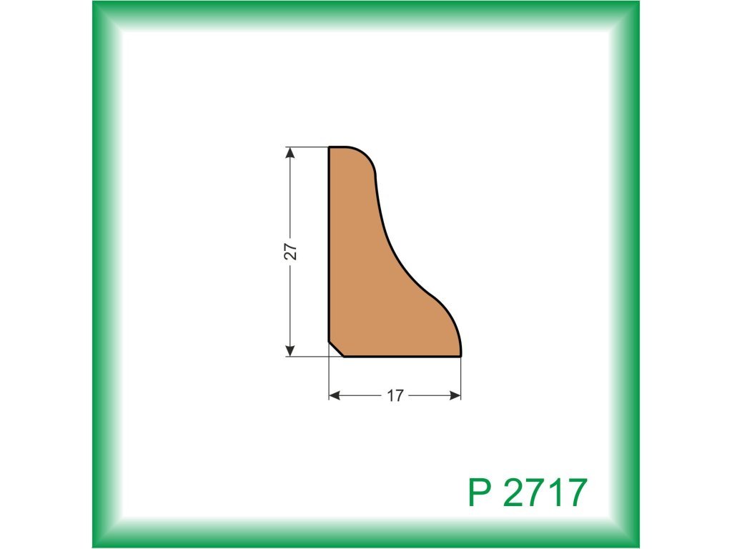 Podlahová lišta P2717 2 m