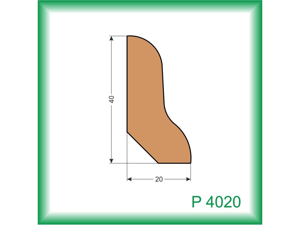 Podlahová lišta  P4020 2 m