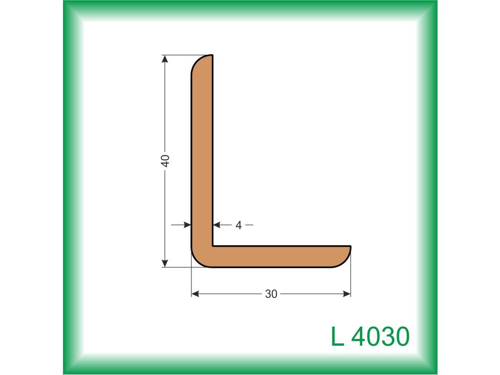 Rohová vnější lišta L4030 2 m