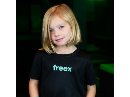 Dětské funkční černé tričko FREEX
