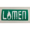 Flame sticker green
