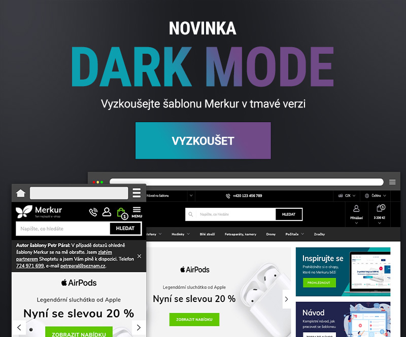 Merkur Dark mode