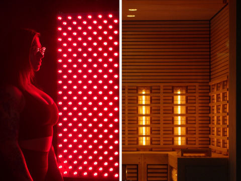 Differences between red light therapy device and infrared sauna
