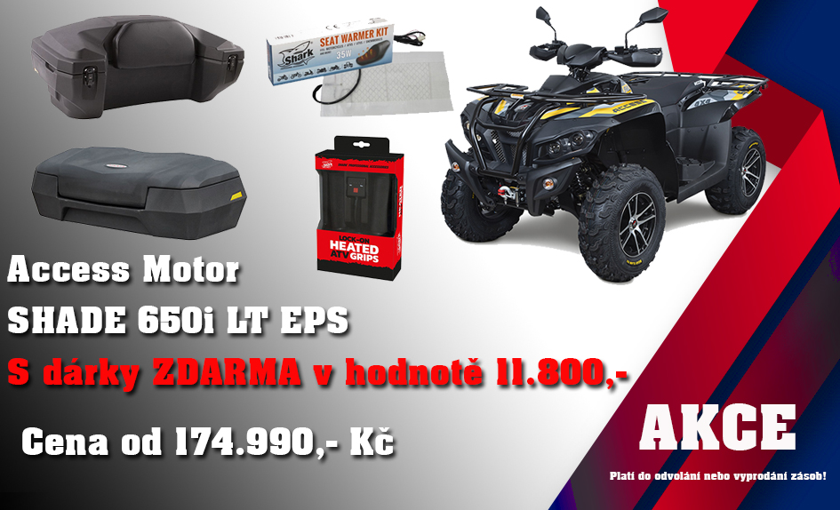 K vybraným čtyřkolkám Access a TGB dárky v hodnotě až 16.000,- Kč 