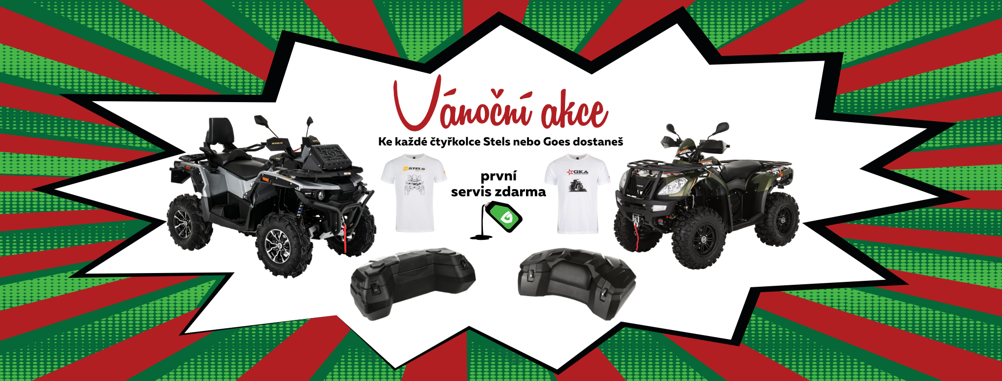 Vánoční akce na čtyřkolky GOES a STELS
