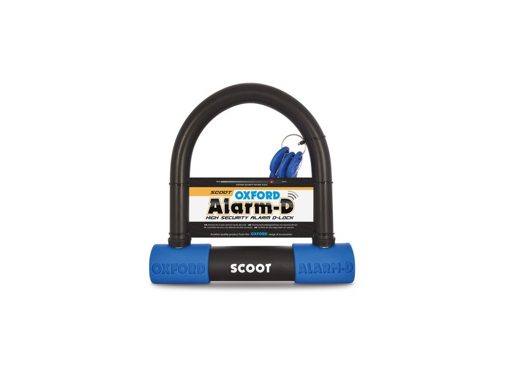 zámek U profil Alarm-D Scoot, OXFORD (integrovaný alarm, průměr čepu 16 mm)