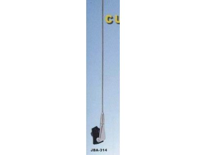 5010 stresni antena s kloubem chrom delka 66cm kabel 122cm