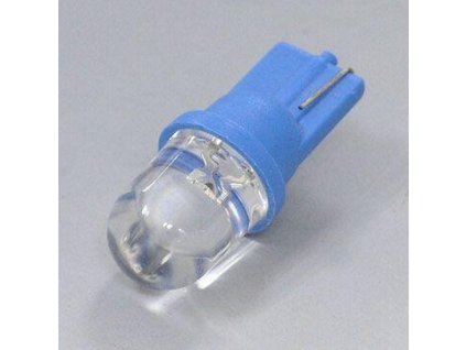 379 diodova zarovka par v blistru modra t10 12v konvexni cocka 1 led