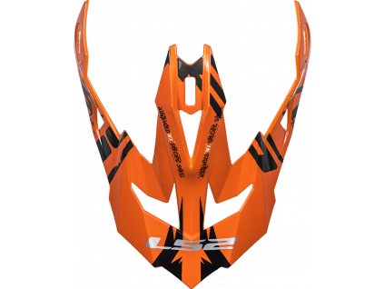 LS2 PEAK MX470 EMPEROR BLACK ORANGE