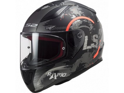 LS2 FF353 RAPID CIRCLE TITANIUM FLUO ORANGE