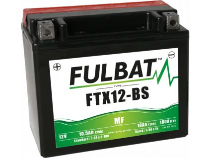 FULBAT baterie 12V/10Ah FTX12-BS (YTX12-BS) ACCESS Tomahawk, MAX, SUZUKI, KAWASAKI
