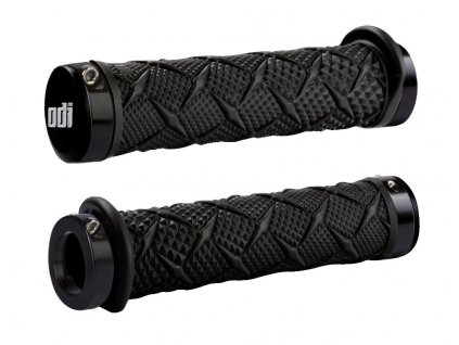 ODI GRIPS X-TREME ATV grips 130mm Black w/Black LOCK-ON Bonus Pack Black W/Black Clamps