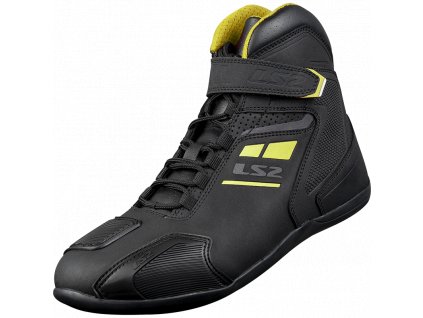 LS2 GARRA MAN BOOTS BLACK H-V YELLOW