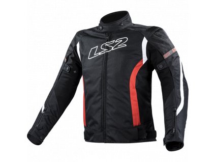 LS2 GATE MAN JACKET BLACK RED