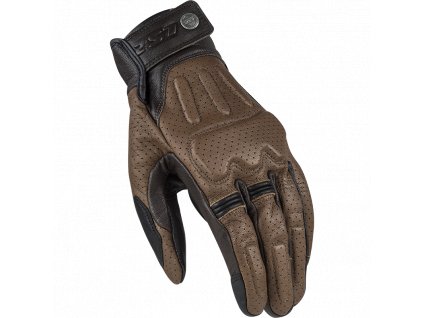 LS2 RUST MAN GLOVES BROWN LEATHER