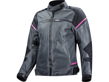 LS2 RIVA LADY JACKET BLACK DARK GREY PINK