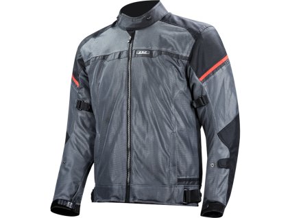 LS2 RIVA MAN JACKET BLACK DARK GREY RED